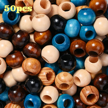 Long Unfinished Wooden Tube Beads