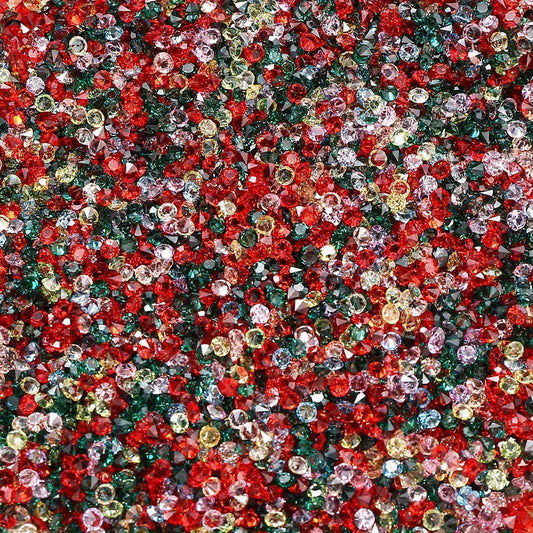 Christmas Glass Spacer Beads