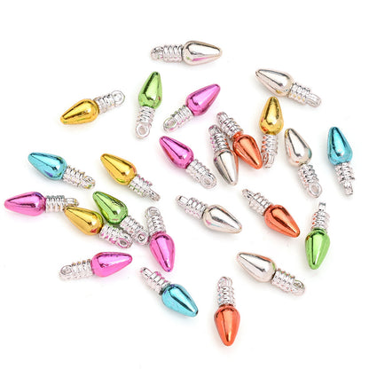 10PCS 6–28mm Light Bulb Shape Resin Pendant Set