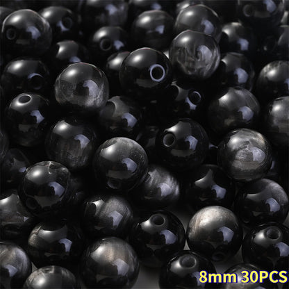 Cat Eye Resin Round Beads