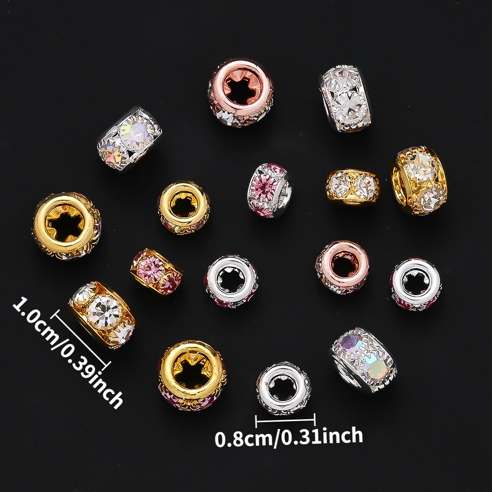 Retro Large Hole Barrel Beads
