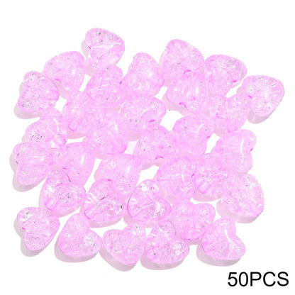 Acrylic Popped Crystal Love Beads