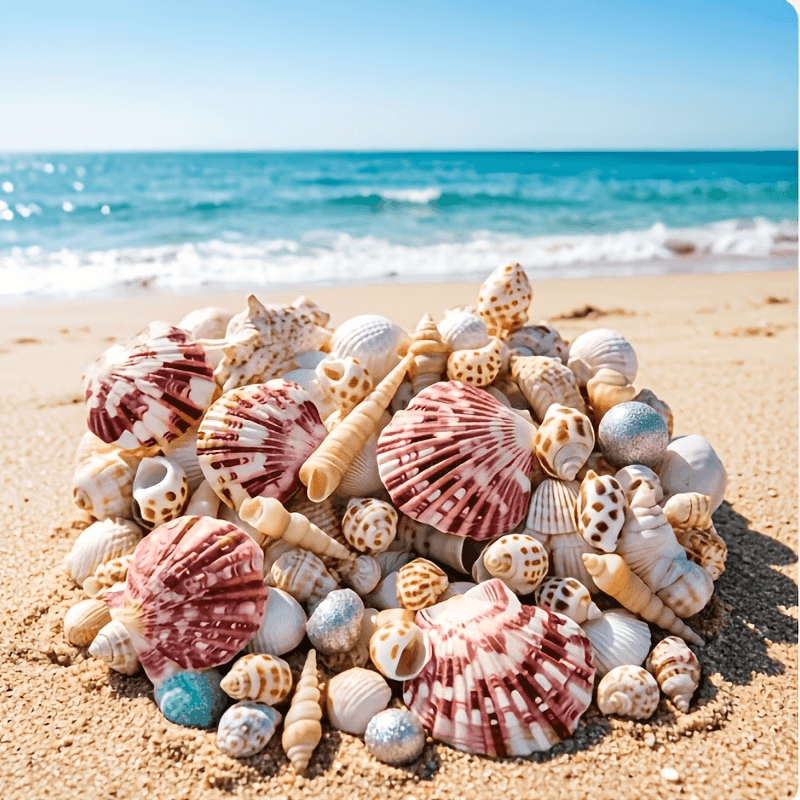 200pcs Tiny Artificial Sea Shells Beads