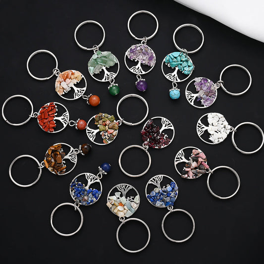Life Tree Beaded Keychain Set