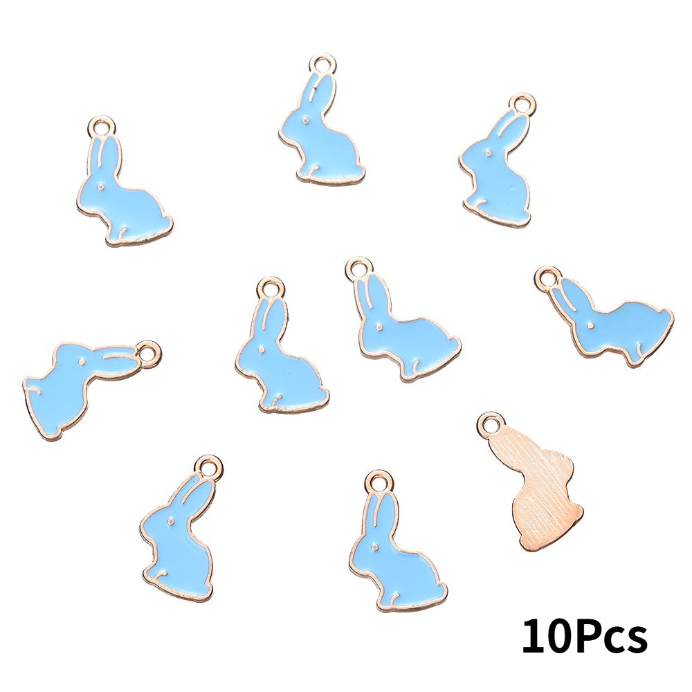 Easter Enamel Rabbit Pendants
