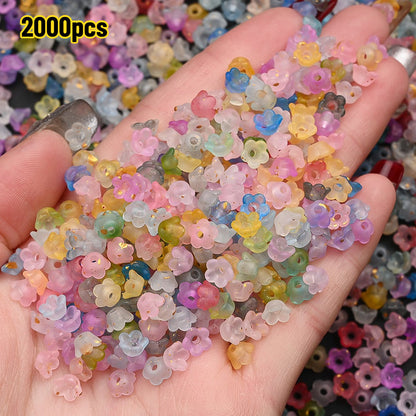 Gradient Bellflower Spacer Beads