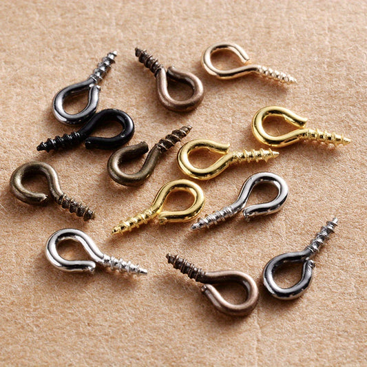 600-Piece Multicolor Screw Eye Pins