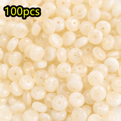 Yellow Lemon Acrylic Beads