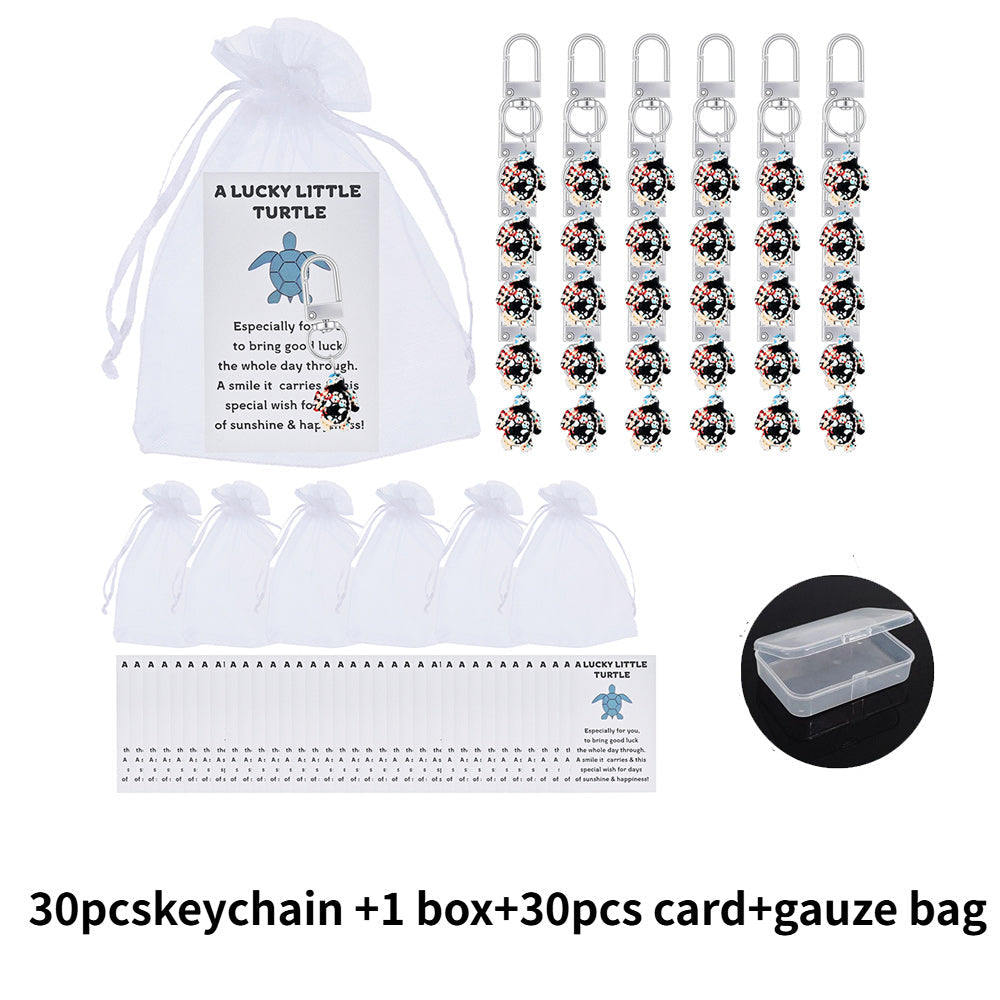 Lucky Turtle Keychain Gift Set