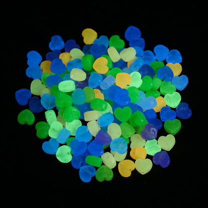 Luminous Heart Acrylic Beads