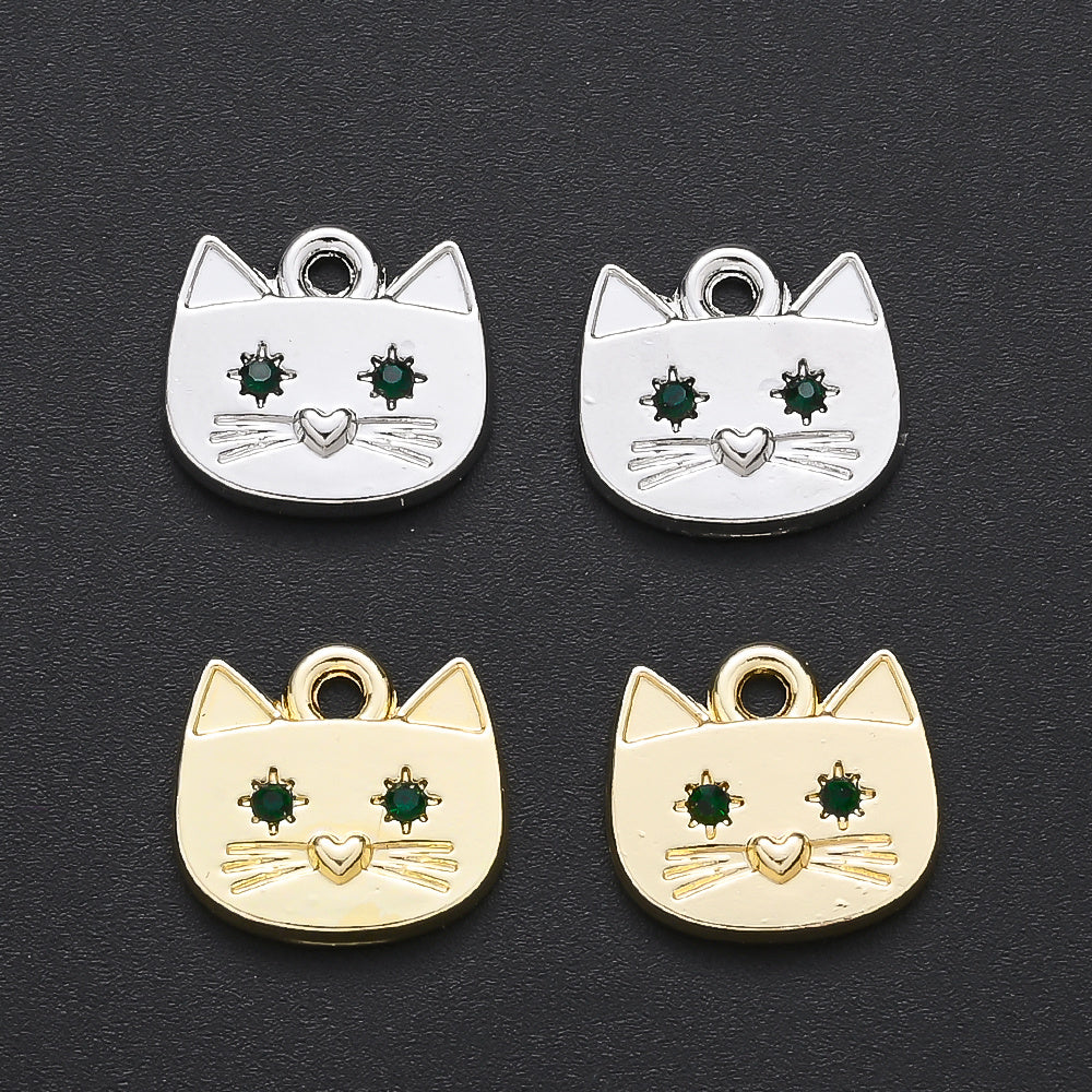 Cat Alloy Pendant Charms