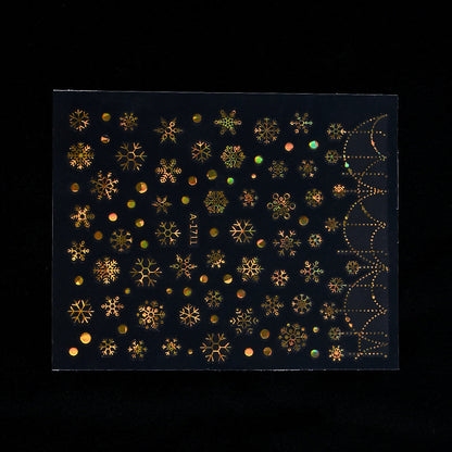 Gold Pattern Manicure Stickers