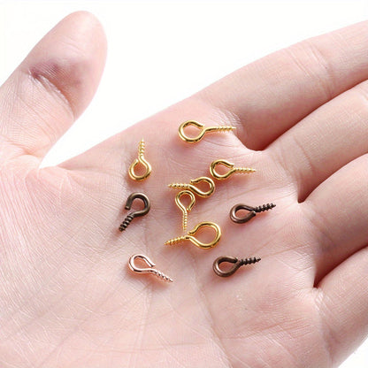 600-Piece Multicolor Screw Eye Pins