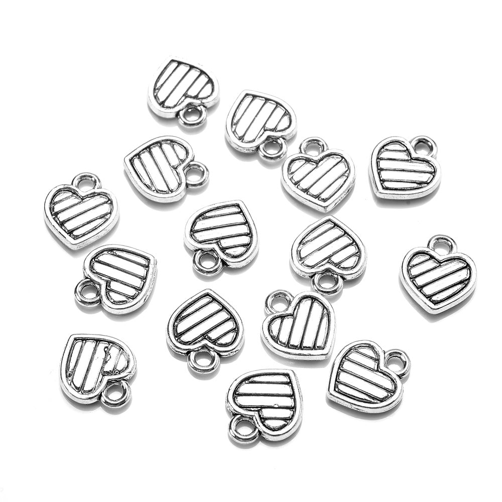 Retro Heart Alloy Pendants