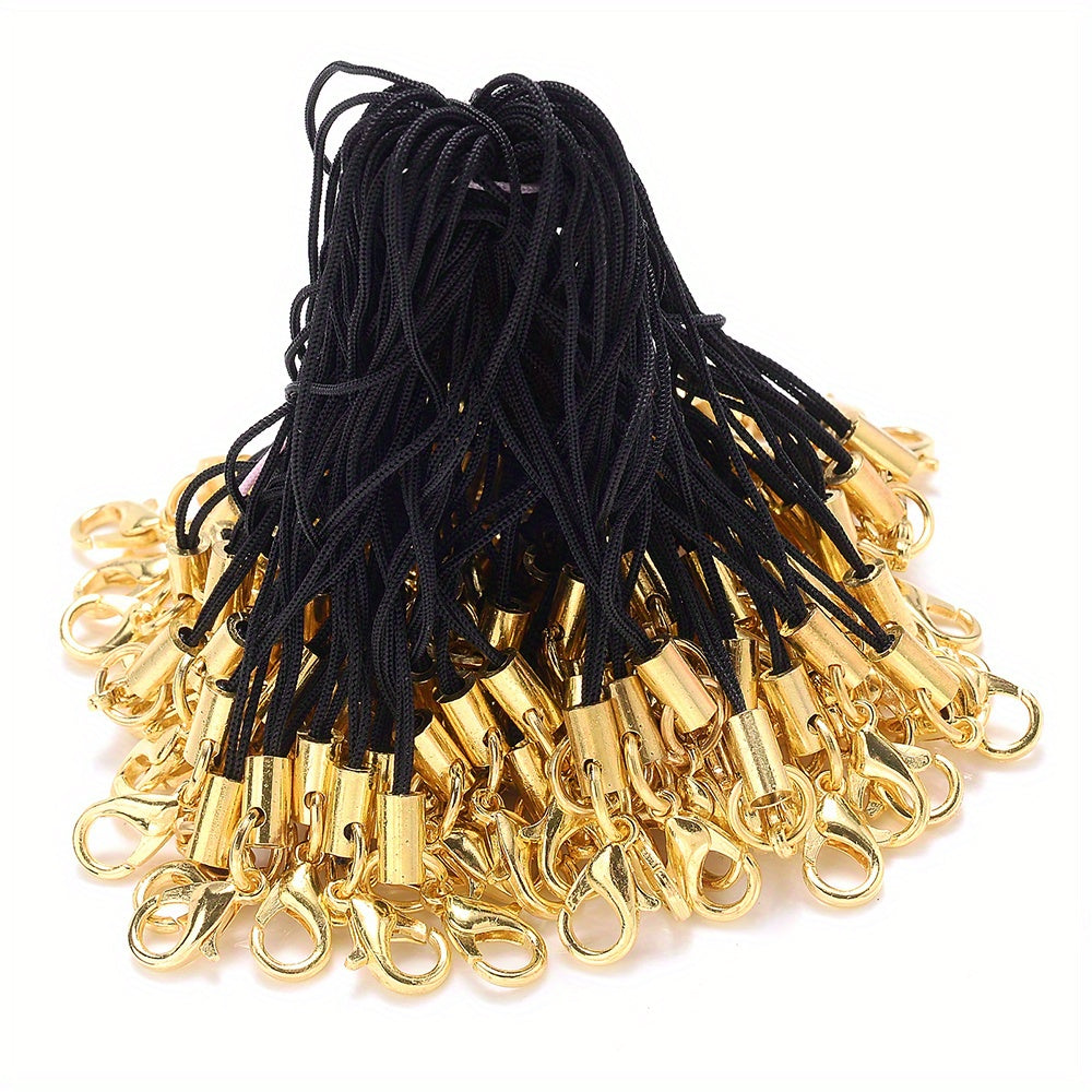 50PCS 70mm Colorful Nylon Lobster Clasp Strap Set