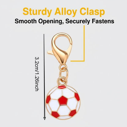 24PCS Random Mix Soccer Mini Keychain Set
