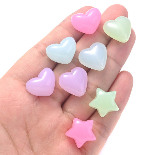 Love Jelly Acrylic Beads