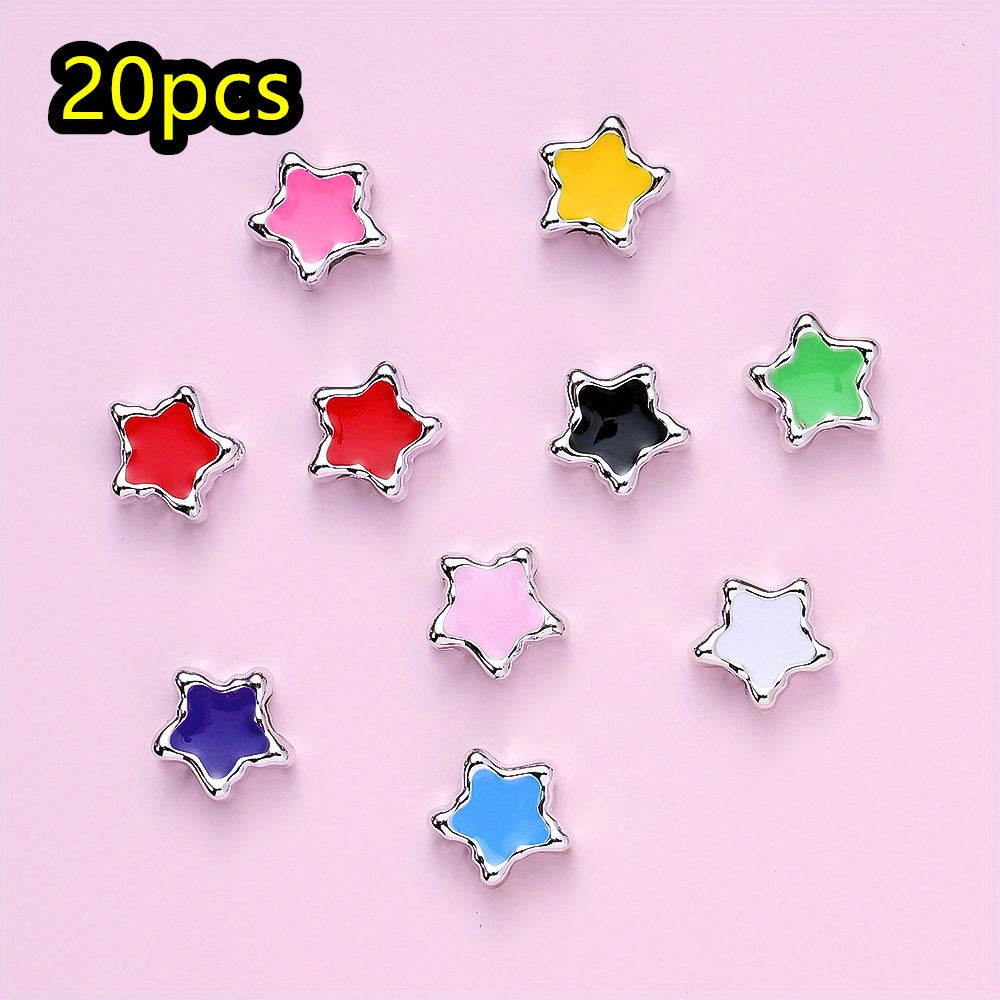 20pcs/set Tiny Crown Bear Heart CCB Beads