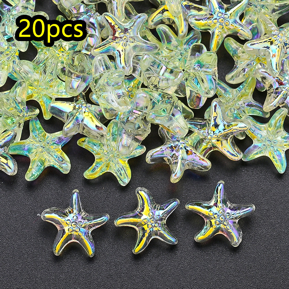 AB Ocean Starfish Glass Beads