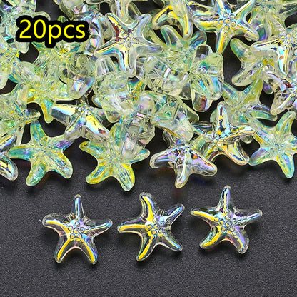 AB Ocean Starfish Glass Beads