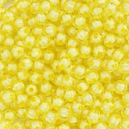 8/10mm Transparent Pumpkin Acrylic Beads