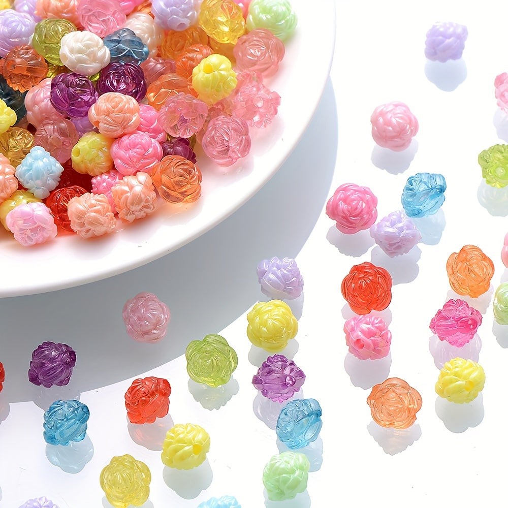 Rose Acrylic Beads