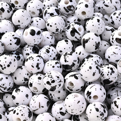 Acrylic Ink Round Beads