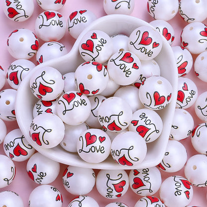 Acrylic LOVE Letter Beads