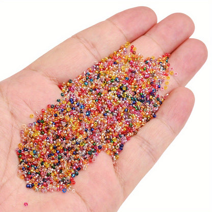 2500pcs/set 1.5mm Shiny Glass Seed Beads