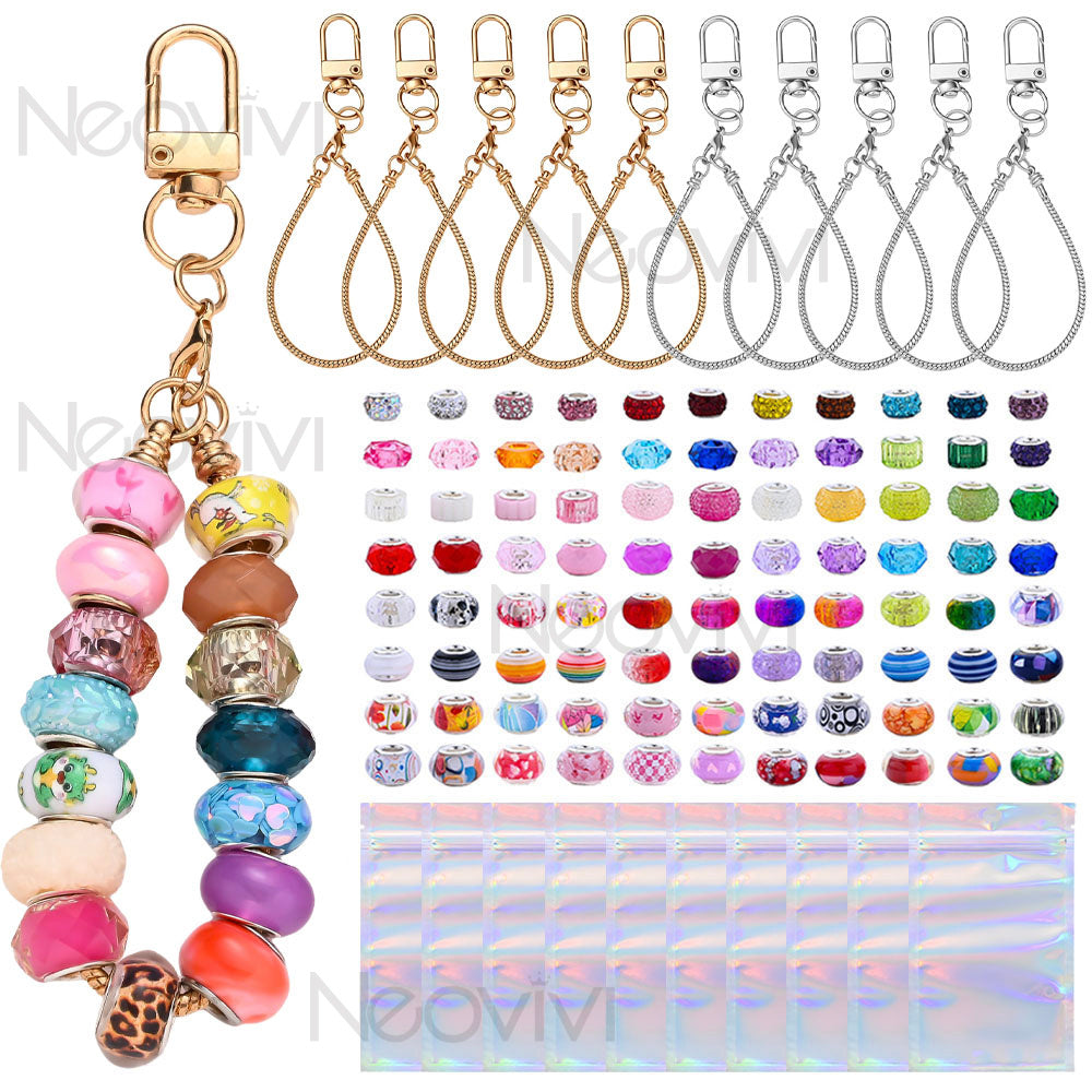 Beadable Chain Keychain Set
