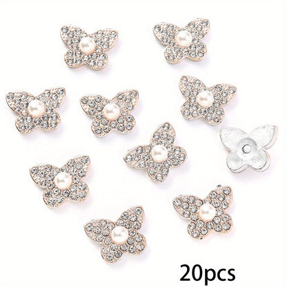 Mix CCB Flower Star Butterfly Flatback Rhinestone Beads