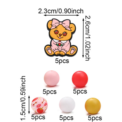 Animal Silicone Beads Kit