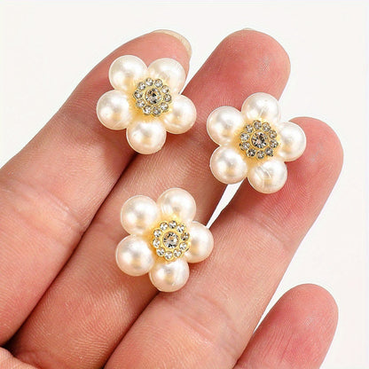 20 mm Five-Petal Flower Acrylic Patches