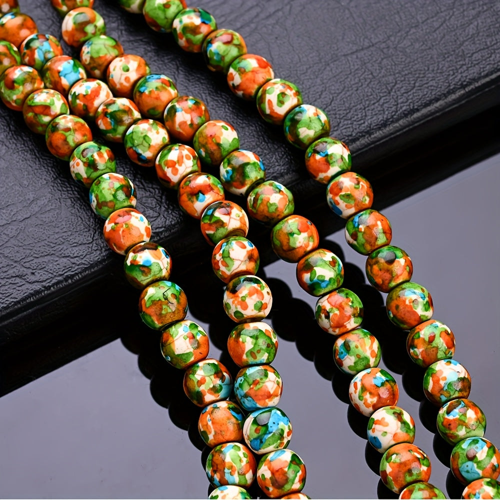 1PC 8mm Natural Stone Round Bead Set