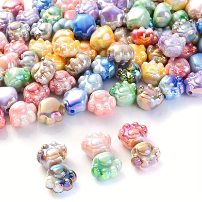 10PCS 16×19mm Bear Claw Acrylic Bead Set