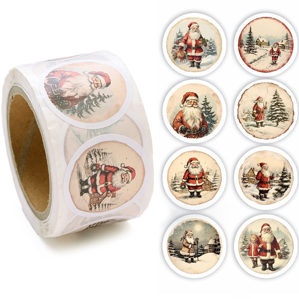 Christmas Pattern Roll Stickers
