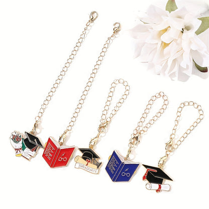 1PC Doctor Hat, Book & Apple Pendant Chain