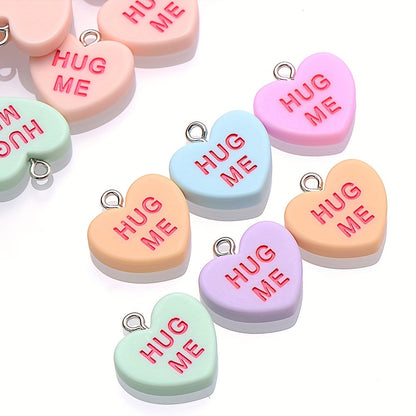 Sweet Heart Resin Pendants