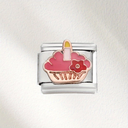 1pc Colorful Cake Charm Chain Bead