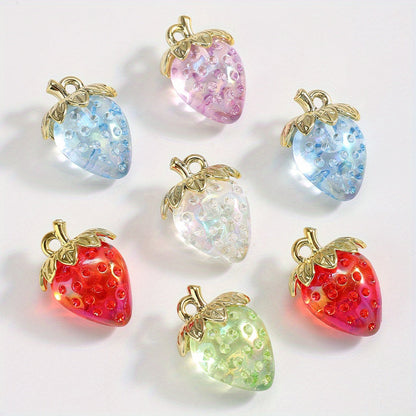 Y2K Strawberry Acrylic Pendants