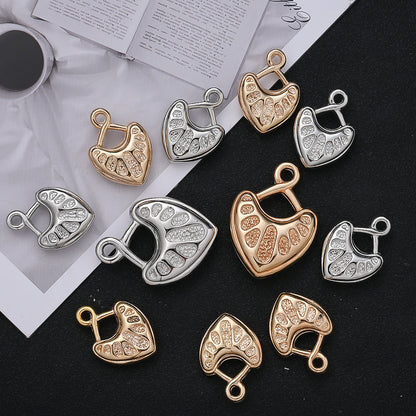 10/20PCS CCB Peach Heart Pendant Set