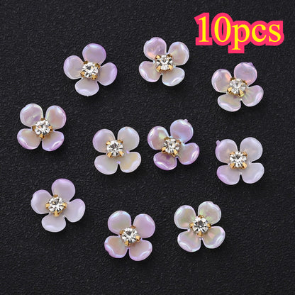 30pcs 15mm Gradient Acrylic Flower Beads