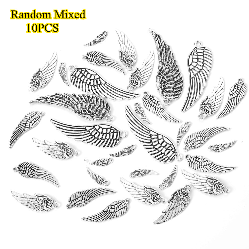 Vintage Alloy Wing Pendants