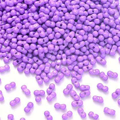 200PCS 3×6mm Mini Colorful Peanut Spacer Beads