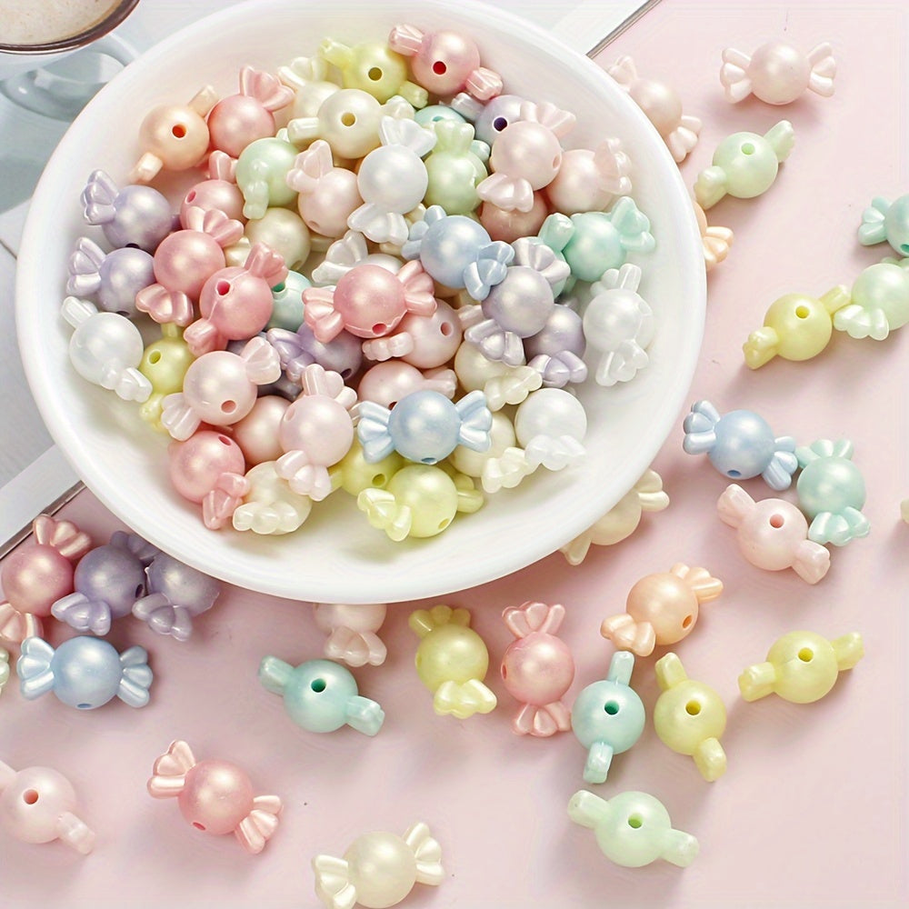 10/20/30/50/100/200pcs Macaron Color Acrylic Beads