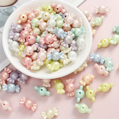 10/20/30/50/100/200pcs Macaron Color Acrylic Beads