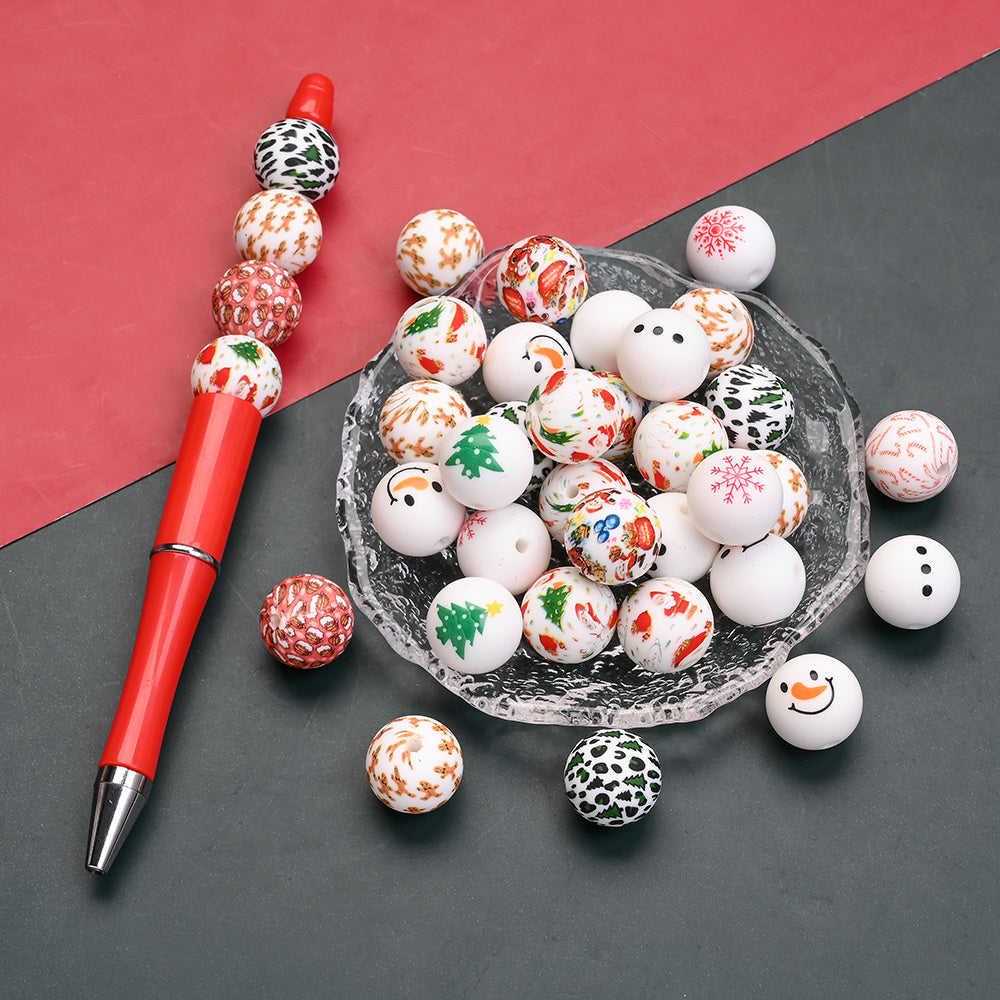 Christmas Silicone Beads
