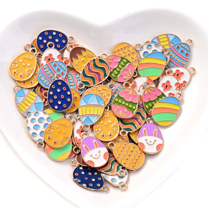 Easter Egg Alloy Pendants