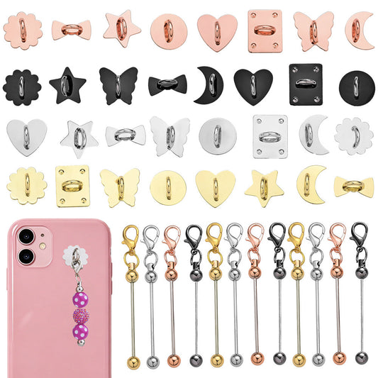 Beadable Self-Adhesive Keychain Hooks