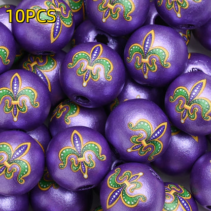 10pcs/set 16mm Carnival Wooden Beads